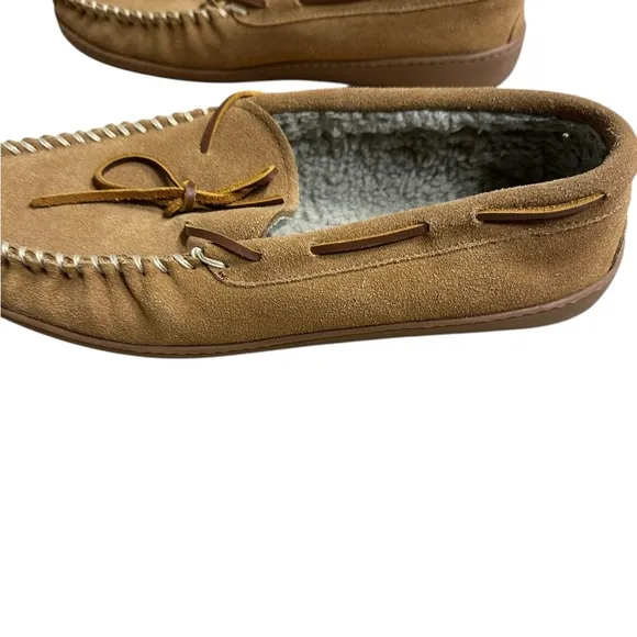 Minnetonka Tan Suede Loafers