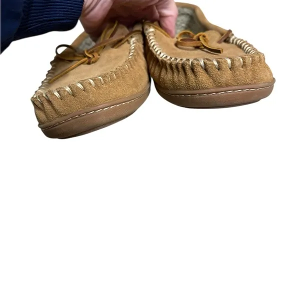 Minnetonka Tan Suede Loafers