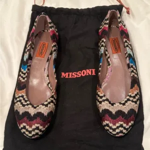MISSONI Patterned Knit Ballet Flats Sz 9.5US 39.5IT