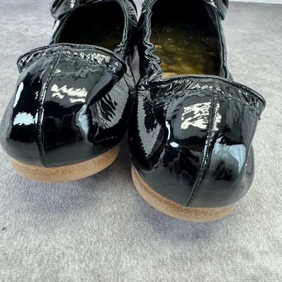 Miu Miu Black Glitter Bow Ballet Flats 38