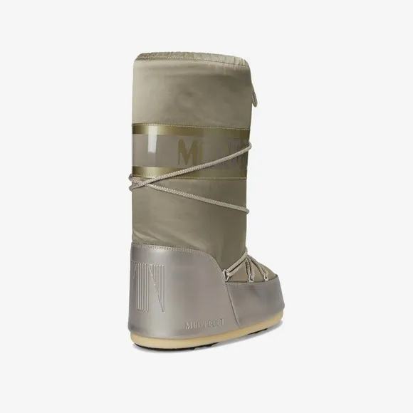 Moon Boot Gold Winter Rain Boots Insulated