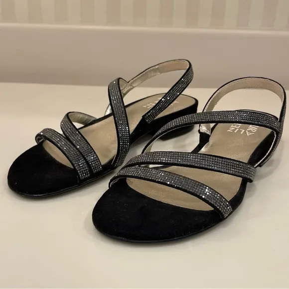 Naturalizer Maya Crystal Rhinestone Embellished Strappy Dress Sandals