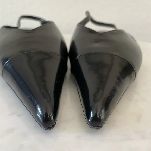 Never Worn ANINE BING Black Elena Slingback Ballerina Flats Size 39