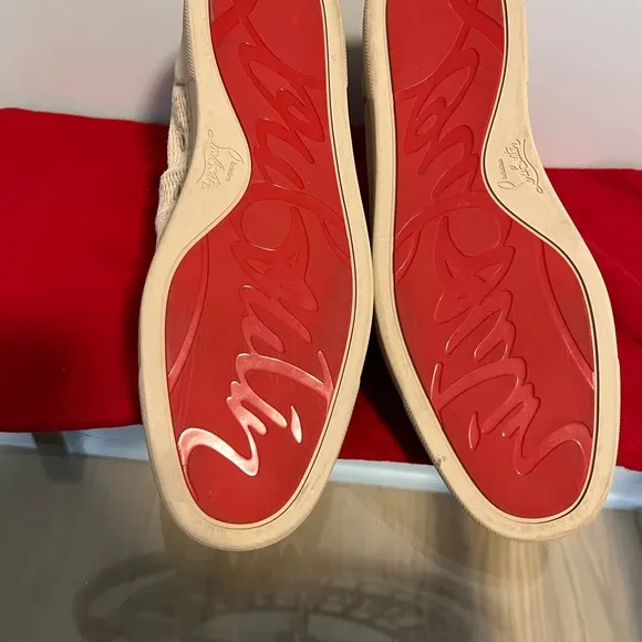 Never worn, Christian Louboutin high top sneakers. Men’s size 42.5.