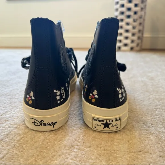 Never worn Converse/Kith/Disney high top sneakers, size 8.5 womens/6.5 men’s