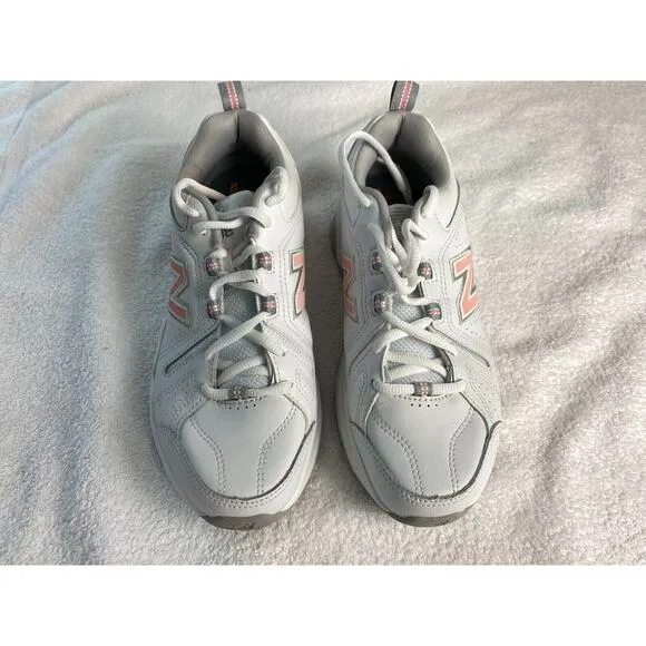 New Balance 608V5 Sneakers Womens 7.5 White Pink Comfortcore Sporty