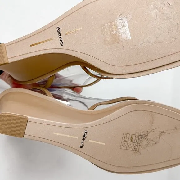 NEW Dolce Vita Gemini Cafe Leather Strappy Wedge Heel Sandals Size 11, MSRP $130
