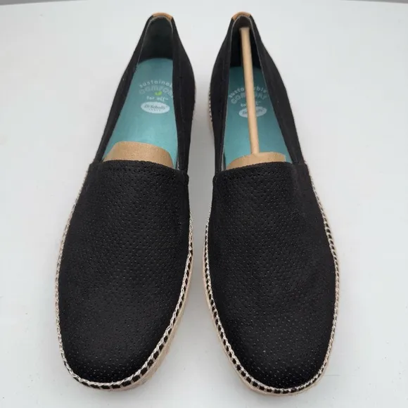 NEW Dr. Scholl's Shoes Women's Sunray Espadrille Slip On Shoe in Black Size 10M