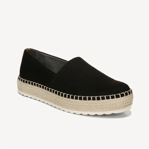 NEW Dr. Scholl's Shoes Women's Sunray Espadrille Slip On Shoe in Black Size 10M