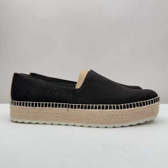 NEW Dr. Scholl's Shoes Women's Sunray Espadrille Slip On Shoe in Black Size 10M