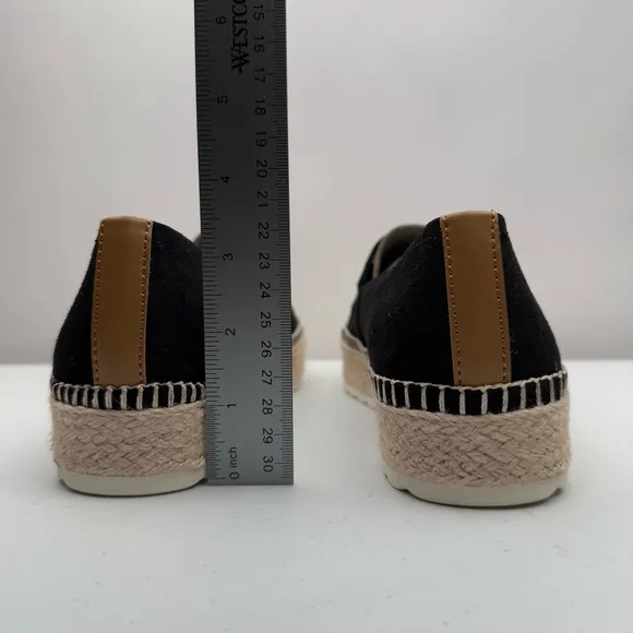 NEW Dr. Scholl's Shoes Women's Sunray Espadrille Slip On Shoe in Black Size 10M