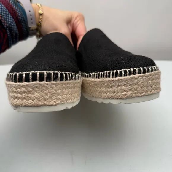 NEW Dr. Scholl's Shoes Women's Sunray Espadrille Slip On Shoe in Black Size 10M