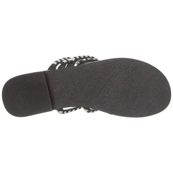 new Free People Beatrice Beaded Flat Sandals 49206