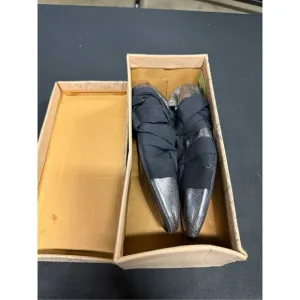 New Free People Cece Pewter Wrap Ballet Flats 8