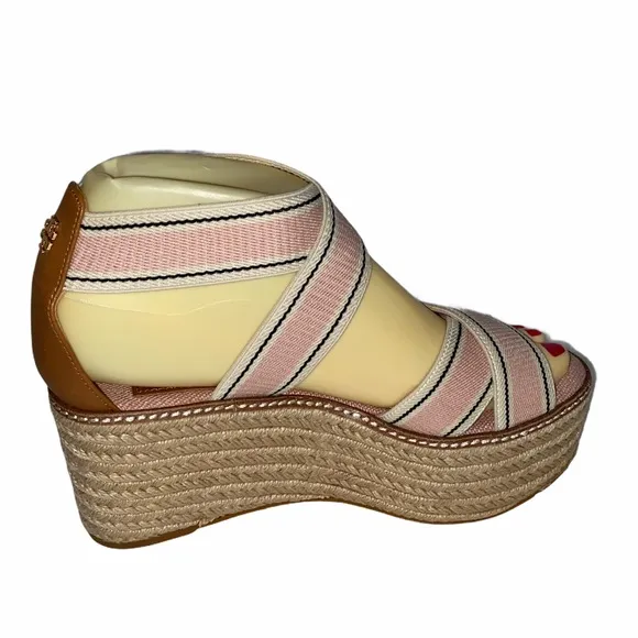 NEW Frieda Mid-heels Espadrilles Sandals In Blush size 6