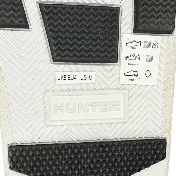 NEW in Box HUNTER White Short Quilted Snow Boots Women's Size 10