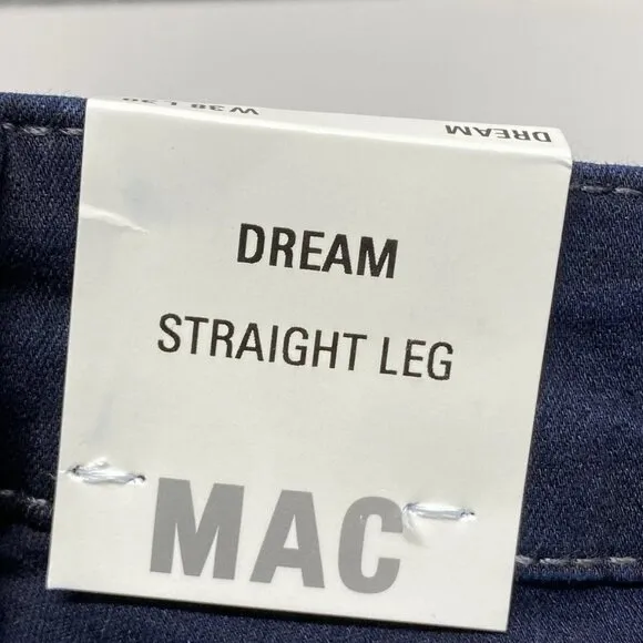 NEW MAC Jeans Mid Blue Authentic Size 42/12 Dream Denim Straight Leg Stretchy