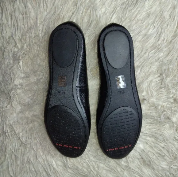 New Miz Mooz Persia Black Leather Ballet Flats Size 7