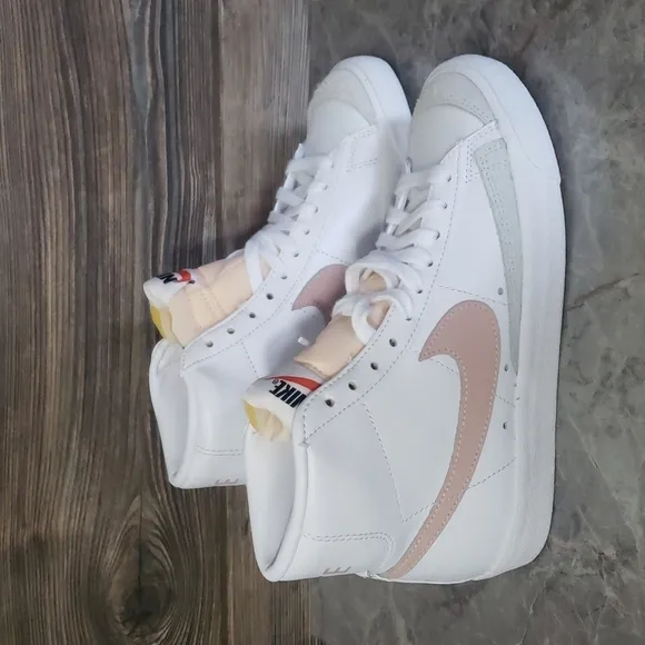 New Nike Blazer Mid 77 White High Top Sneakers