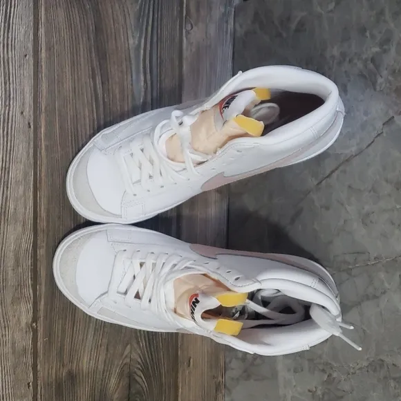 New Nike Blazer Mid 77 White High Top Sneakers