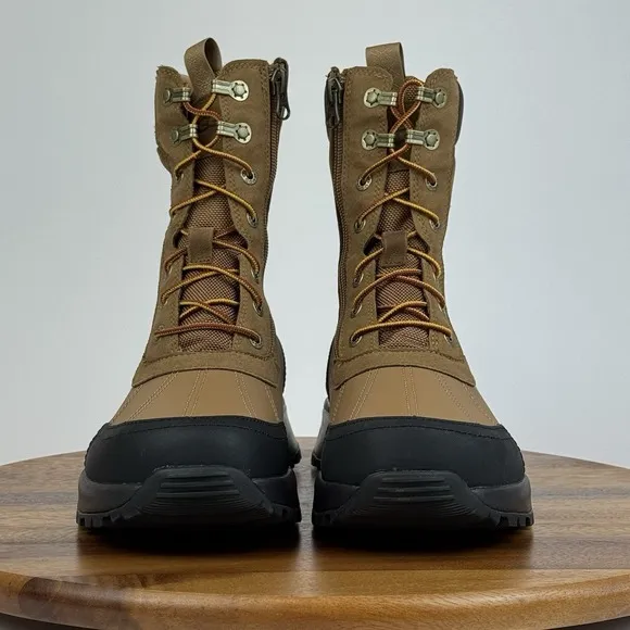 New NWOB Mens Ugg Emmet Brown Leather Waterproof Winter Snow Duck Boots Size 11