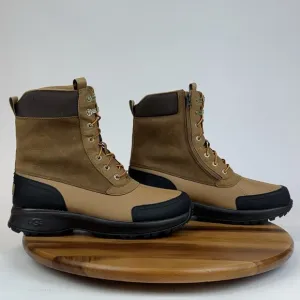 New NWOB Mens Ugg Emmet Brown Leather Waterproof Winter Snow Duck Boots Size 11
