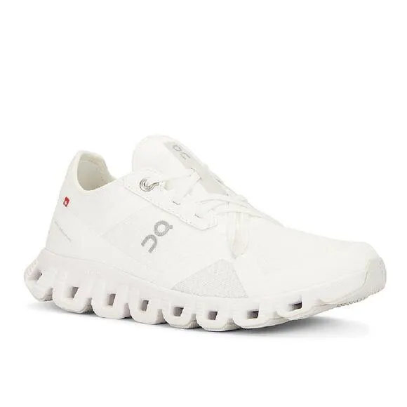 NEW On Womens Cloud X3 Ad Sneakers 7.5 Lace Up Athletic Mesh Chunky Sole White