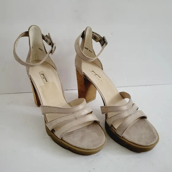 New Paul Green Women's Sassy Heel Strappy Sandals, Size 9,5