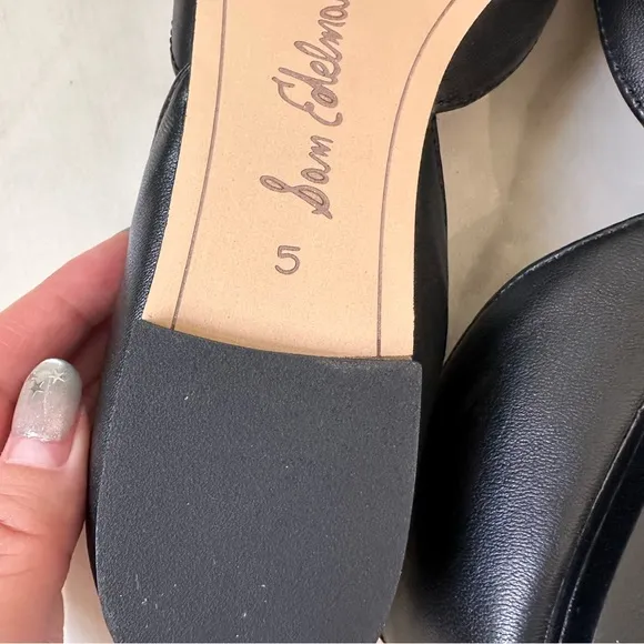 NEW Sam Edelman Black Rodney Pointed Toe Flats