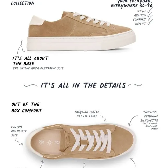 new SOLUDOS Suede Ibiza Platform Sneakers Sand for women 126mn