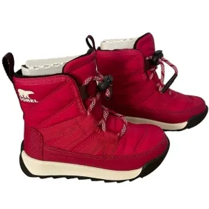 New Sorel Whitney II Waterproof Insulated Short Boots size 8 Fuchsia Black