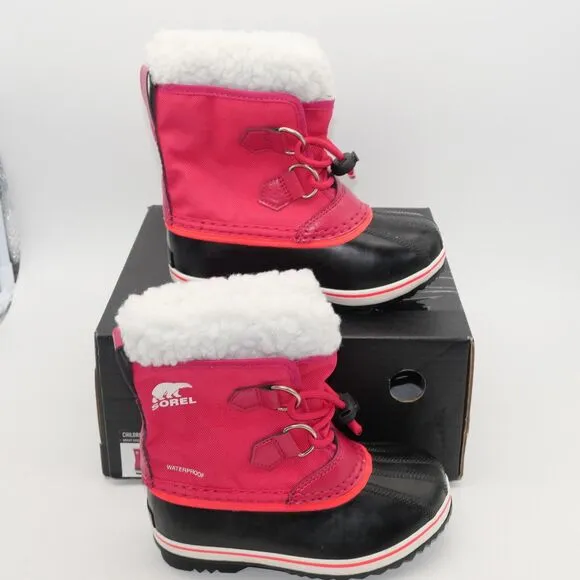 NEW Sorel YOUTH Yoot Pac TP Waterproof Boots Youth Girls Size 7 Rose Pink