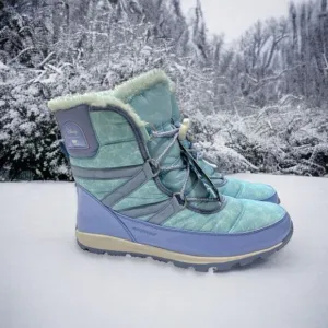 New Sorel boots Whitney youth 7 girls blue purple silver