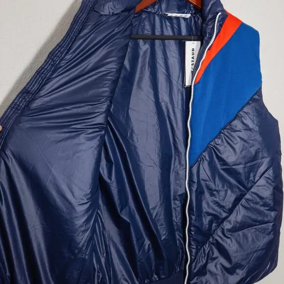 NEW Staud New Balance Women's Puffer Vest Quilted Nylon Warm Funnel Neck Stylish