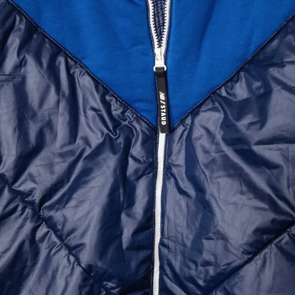 NEW Staud New Balance Women's Puffer Vest Quilted Nylon Warm Funnel Neck Stylish