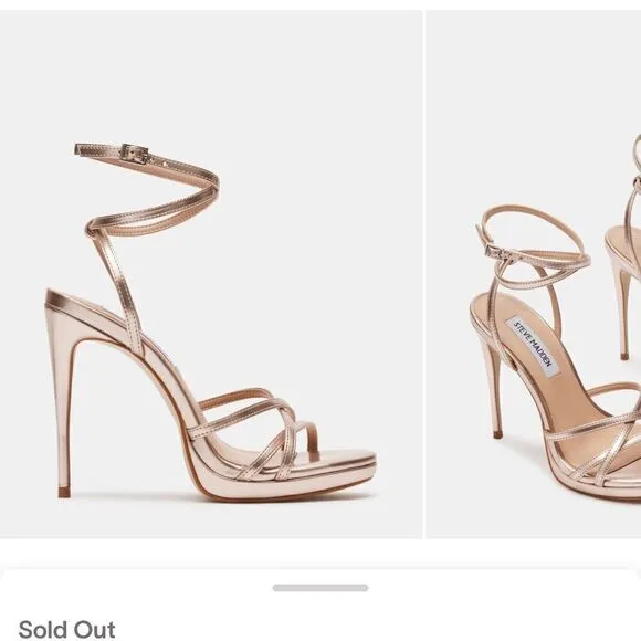 New Steve Madden Jayla Metallic heel