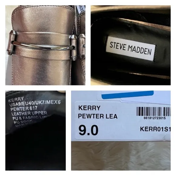 New! STEVE MADDEN Kerry Embellished Leather Loafers