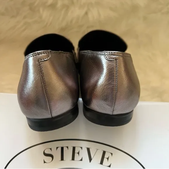 New! STEVE MADDEN Kerry Embellished Leather Loafers