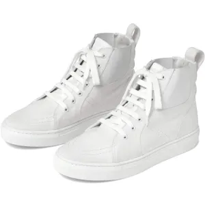 NEW! THAKOON 40/10 White Pull On High Top Designer Sneakers Athletic Casual Shoe