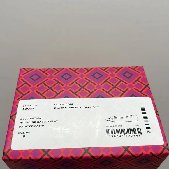 🔥🔥🔥NEW Tory Burch Rosalind Floral-Print Satin Ballet Flat
