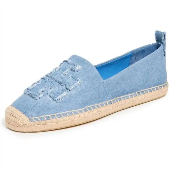 NEW TORY BURCH women's double t espadrilles in blue