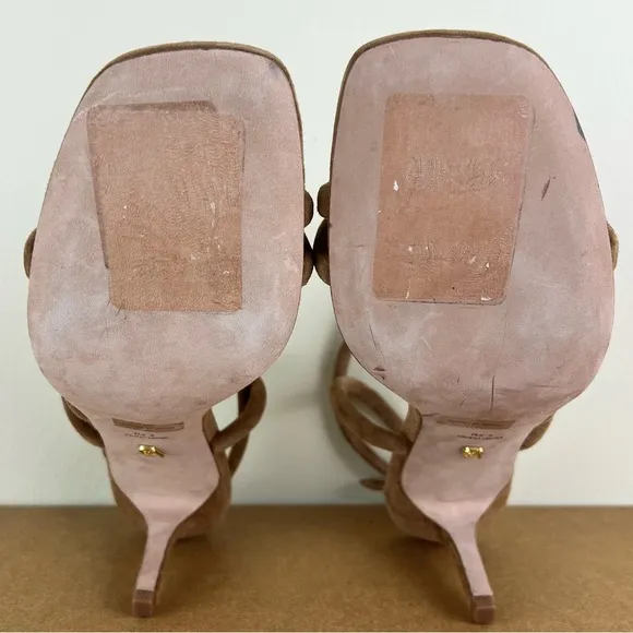 NEW VERONICA BEARD BROWN SUEDE STRAPPY SANDALS