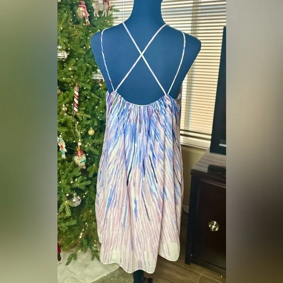 NEW! White House Black Market Burst Halter Neck Shift Dress