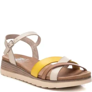 NEW XTI women's strappy comfort sandals in beige
