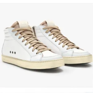 NIB P448 Kate Medusa Sneakers Patent White High Top Sz 40