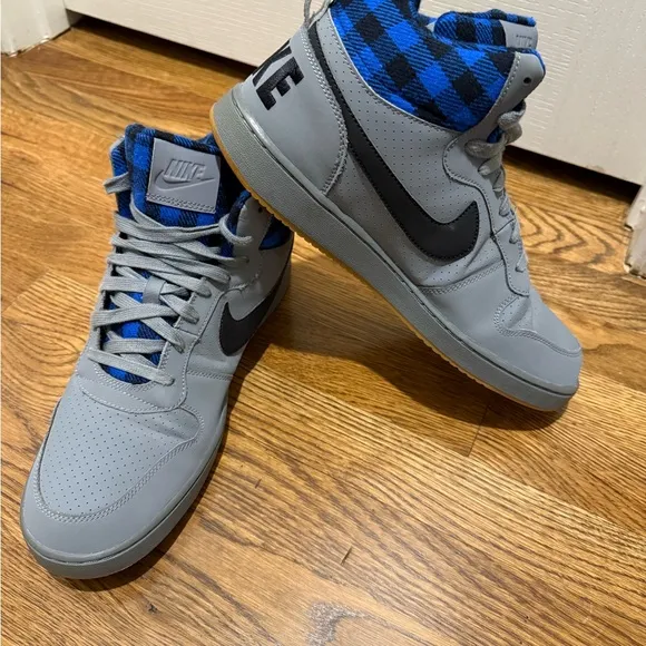Nike Air Buroughs, Blue Plaid sz 11.5