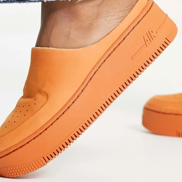 Nike Air Force 1 Lover XX Cinder Orange Mule Slip on Platform Women’s Sz 9