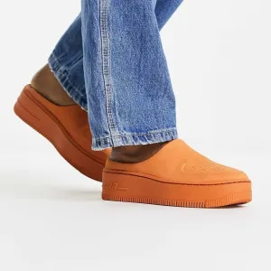 Nike Air Force 1 Lover XX Cinder Orange Mule Slip on Platform Women’s Sz 9