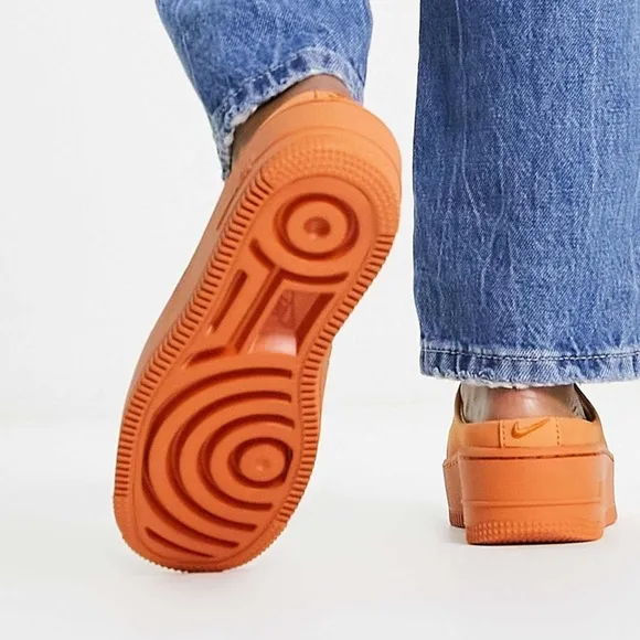 Nike Air Force 1 Lover XX Cinder Orange Mule Slip on Platform Women’s Sz 9