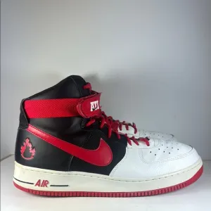 Nike Air Force 1 LV8 High Atlanta Red Black Men’s Size 10.5 High-Top Sneakers